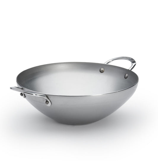 Lot de 4 Wok en acier INOX